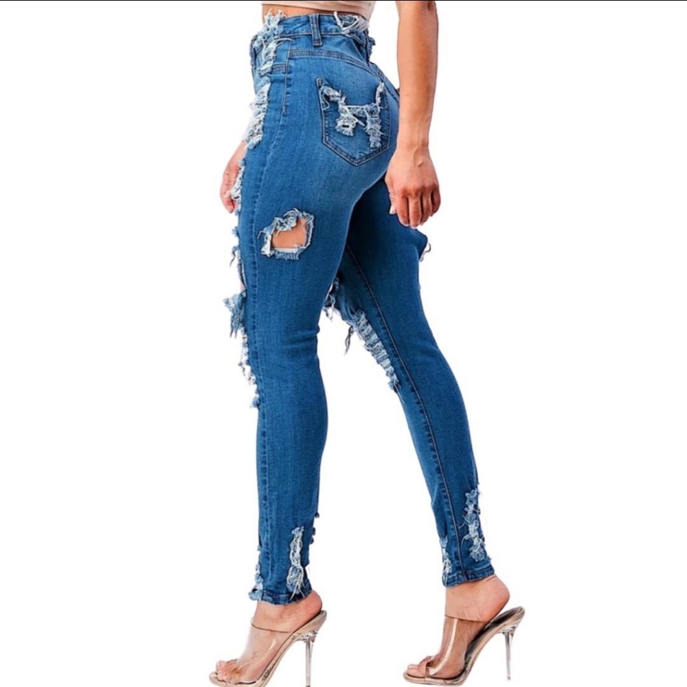 Bader Ripped$Repair Denim Jeans👖 - Picture 11 of 12